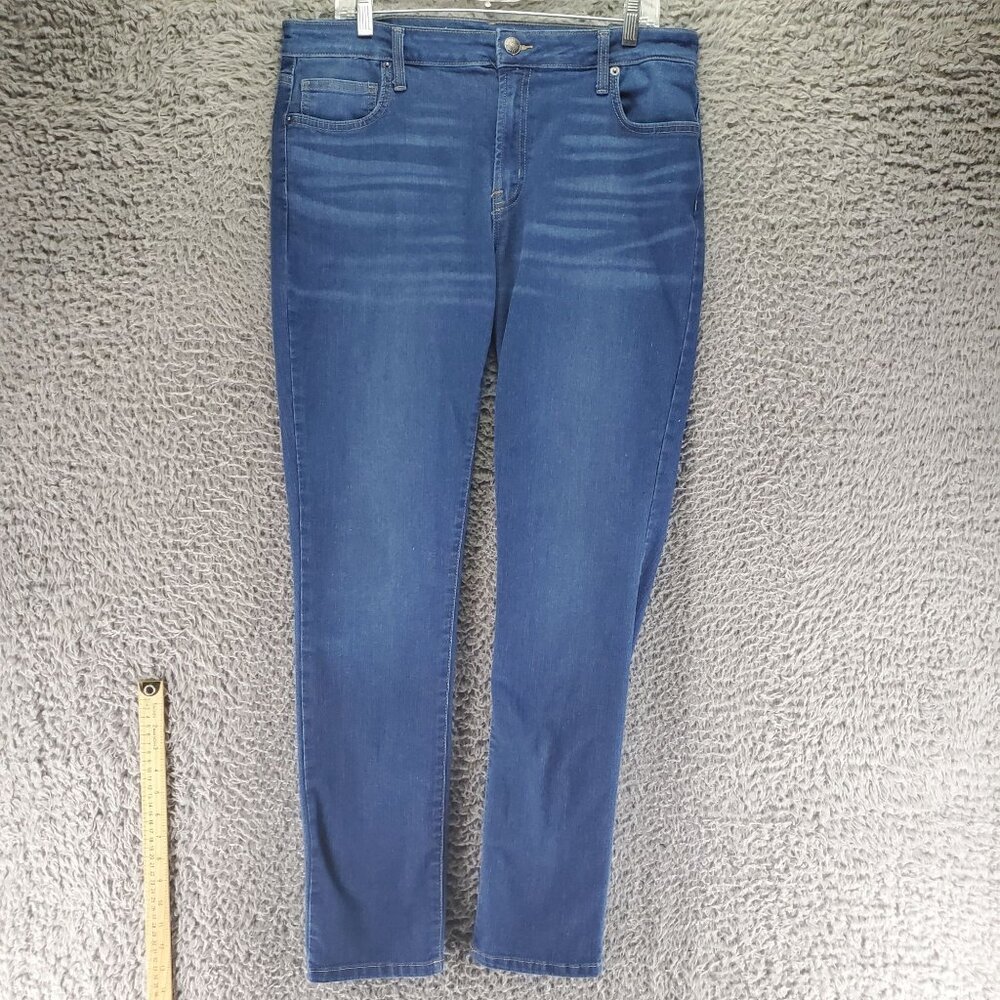 Rebel Society Jeans Mens 36x32 Blue Skinny Fit Stretch Denim